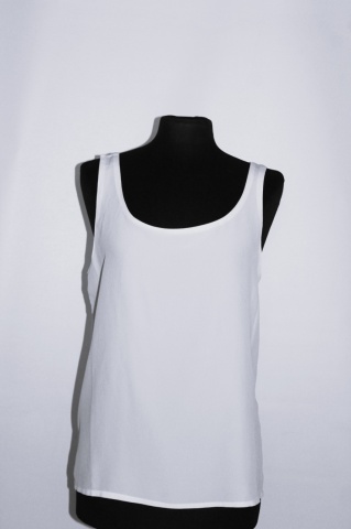Bluză ivoire din mătase naturală – anii ’80–’90, stil clasic