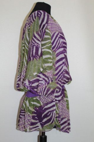 Bluză jungle print stilizat repro anii 70