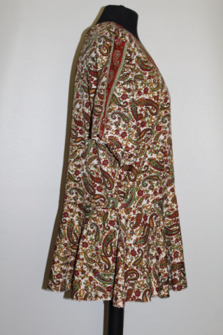 Bluza paisley peplum – vibrație boemă retro 70’s - Img 2