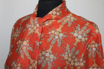 Bluza portocalie vase de flori anii '60