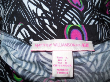 Bluza print pene paun "Matthew Williamson"