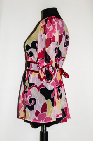 Bluza roz model abstract repro anii '70