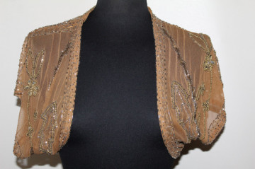Bolero de ocazie broderie mărgele anii 90
