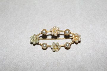 Brosa antique perlute perioada edwardiana cca. 1900