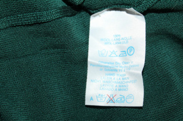 Cardigan verde Burberry anii 80