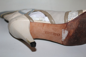 Cizme Diesel vintage – piele naturală cu decupaje și plasă - Img 4
