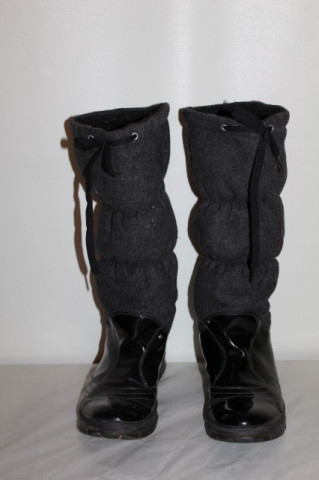 Cizme gri cu negru Tommy Hilfiger
