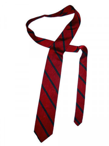 Cravata rosie dungi oblice anii '60