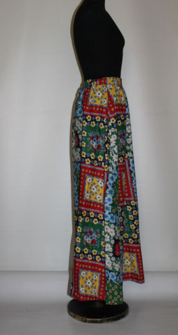 Fustă maxi vintage cu print floral Vera Mont – anii ’70 - Img 3