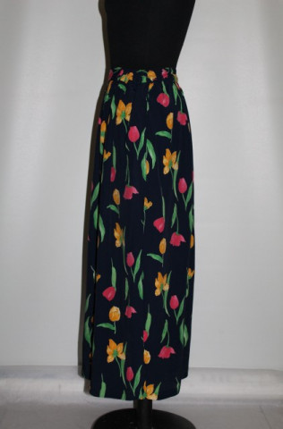 Fusta print lalele anii '80