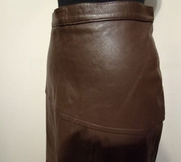Fustă vintage din piele naturală Blumode – rock retro anii ’80 - Img 4