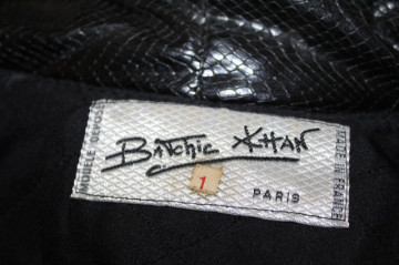 Jachetă retro Bitchic Khan Paris din satin și piele artificială – anii ’80 - Img 6