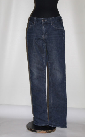 Jeans Guess – denim albastru închis, skinny talie medie-înaltă