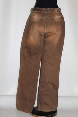 Jeans maro vintage Take‑Two – denim retro casual - Img 4