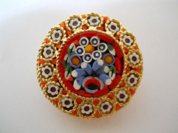 Micromosaic vintage venetian rotund anii '50