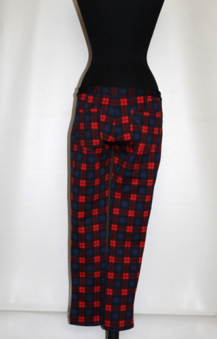 Pantaloni în carouri repro anii ’60 – model țigaretă, urban retro - Img 3