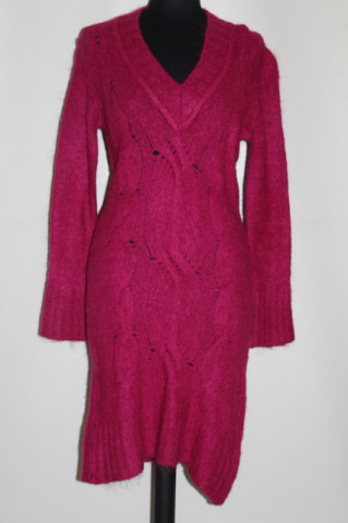 Pulover mohair Artigli – roz fucsia, vibe retro
