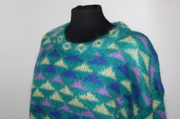 Pulover retro din mohair anii '80