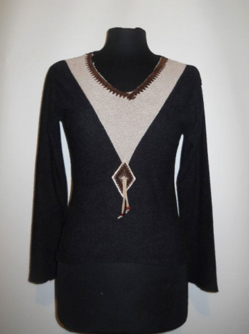 Pulover retro stil etnic anii '90