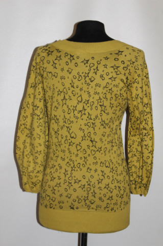 Pulover trifoi, steluțe și inimioare – retro casual - Img 4