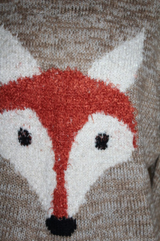 Pulover vulpe casual repro anii 70 - Img 5