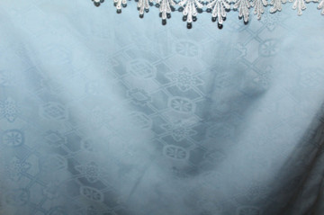 Rochie de ocazie bleu cu dantela anii '70 - '80