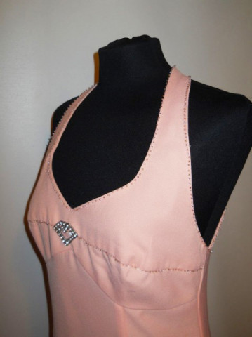 Rochie de seara din crepe frez anii '90