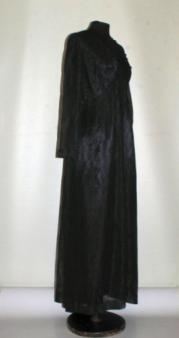 Rochie de seară vintage din dantelă neagră – anii ’60 - Img 4