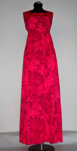 Rochie fucsia hawaiana anii '70