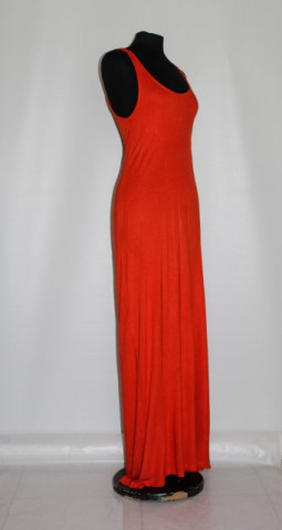 Rochie maxi caramizie repro anii '70