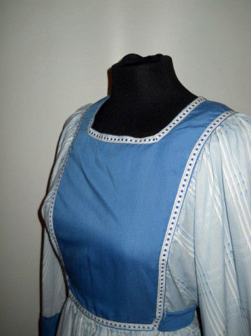 Rochie maxi vintage patratele stil hippie anii '60 - '70