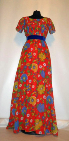 Rochie maxi vintage "Peck & Peck" anii '60