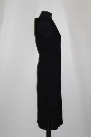 Rochie neagră repro anii ’60 – croială clasică midi - Img 2