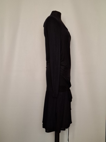 Rochie neagră talie joasă Max&Co repro minimalistă - Img 2