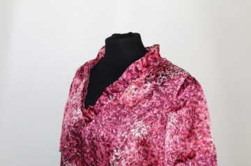 Rochie print abstract roz anii '60