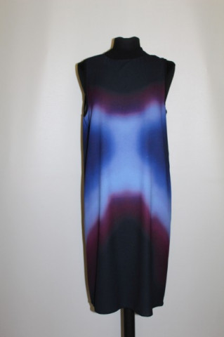 Rochie print degrade albastru anii '90