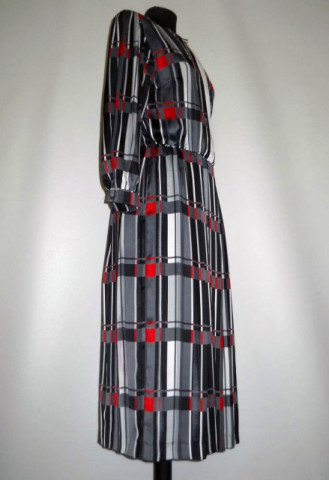 Rochie retro carouri "Fink Modell" anii '80