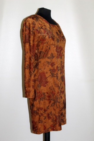 Rochie retro catifea print floral anii '90