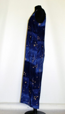 Rochie retro tip furou albastra anii '80 - 90 - Img 2