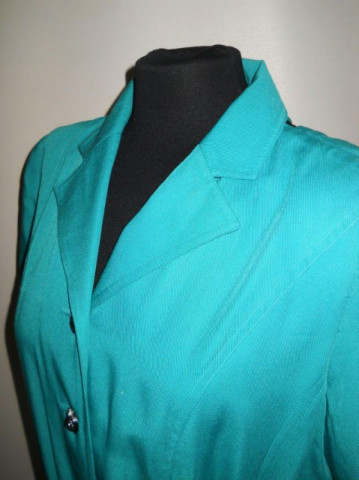 Rochie retro verde Java anii '80 - Img 7