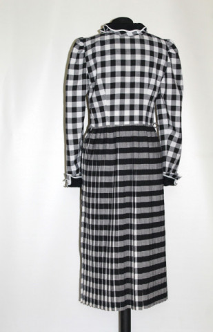 Rochie vintage carouri și dungi anii ’50 – clasică  - Img 3