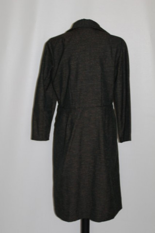 Rochie vintage din stofa verde muschi anii '50