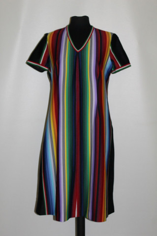 Rochie vintage dungi multicolore anii 70