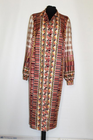 Rochie vintage dungi si flori anii '80