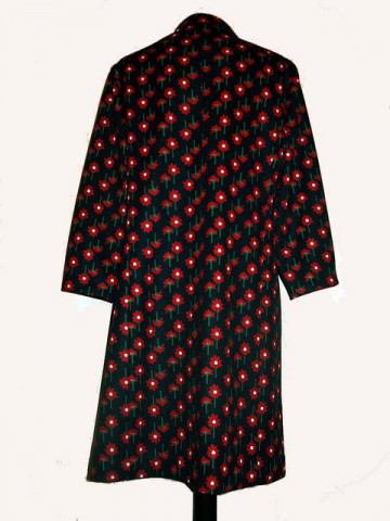 Rochie vintage flori rosii anii '60