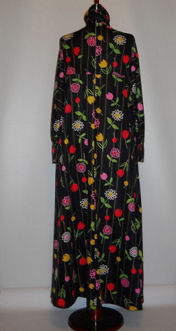 Rochie vintage lalele multicolore anii '60
