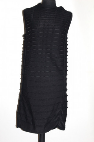 Rochie vintage Maison Rabih Kayrouz – tricot minimalist negru