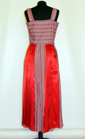 Rochie vintage maxi dungi rosii anii '60