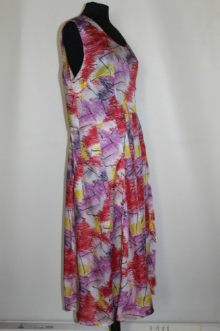 Rochie vintage print grafic multicolor – vibe retro anii ’70 - Img 5