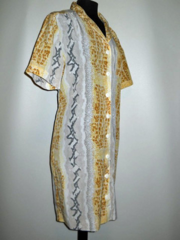 Rochie vintage snake print anii '80 - Img 4